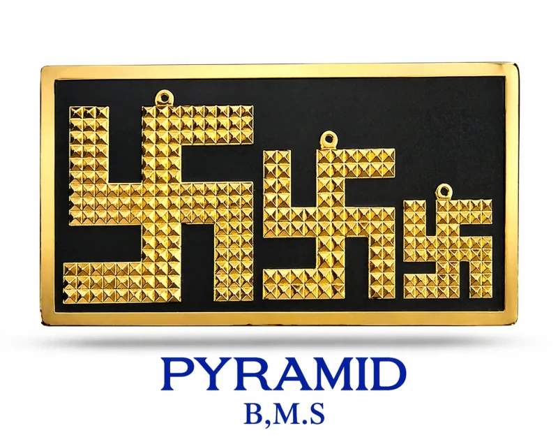 PYRAMID SWASTIK COPPER/GOLD-S
